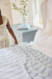 Tile Stripe Fog Lightweight Blanket