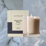 Votivo Clean Crisp White 10oz Signature Candle
