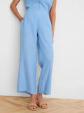 FAIRFIELD WIDE LEG GAUZE ANKLE PANT